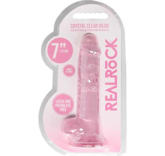 RealRock - Realistyczne dildo z jądrami 18 cm